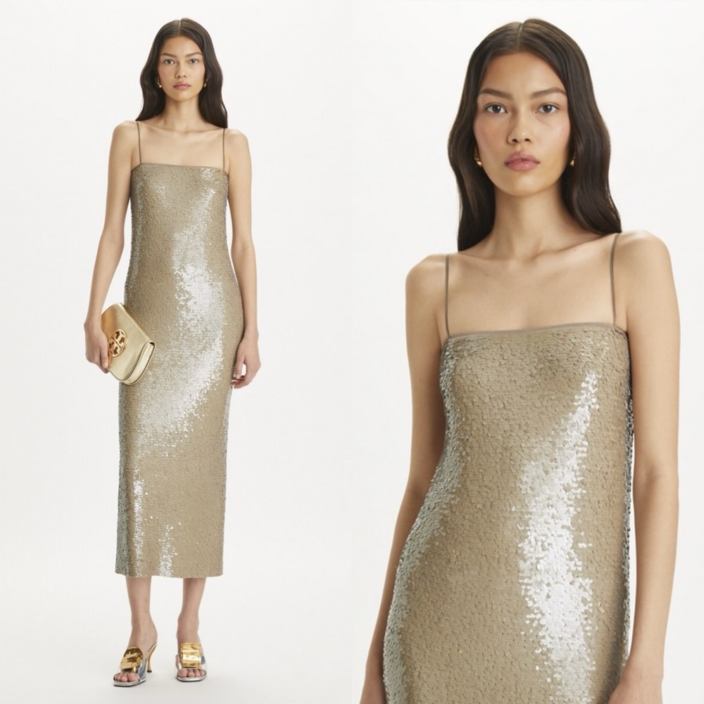 NWT Tory Burch SEQUINS MESH DRESS $1,698 6